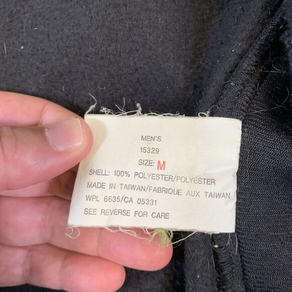 VINTAGE 90s Woolrich Jacket Mens Medium Green Full‎ Zip Hiking Hiker Outdoors B3 - Picture 10 of 16